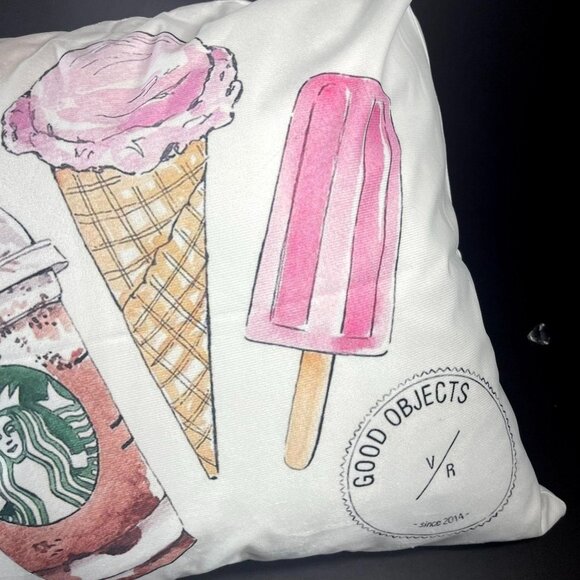 Ice Cream Throw Pillowcase Coffee Decor Sham Pillow Cushion Cover Popsicle - Picture 8 of 11